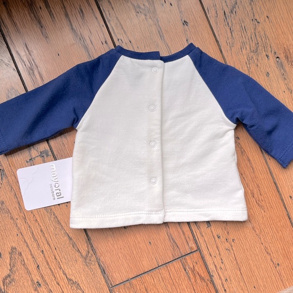 Baby boy 1-2 months long sleeve cotton shirt BNWT - Picture 2 of 2